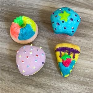 4 pc set lawsuits homemade squishies cute